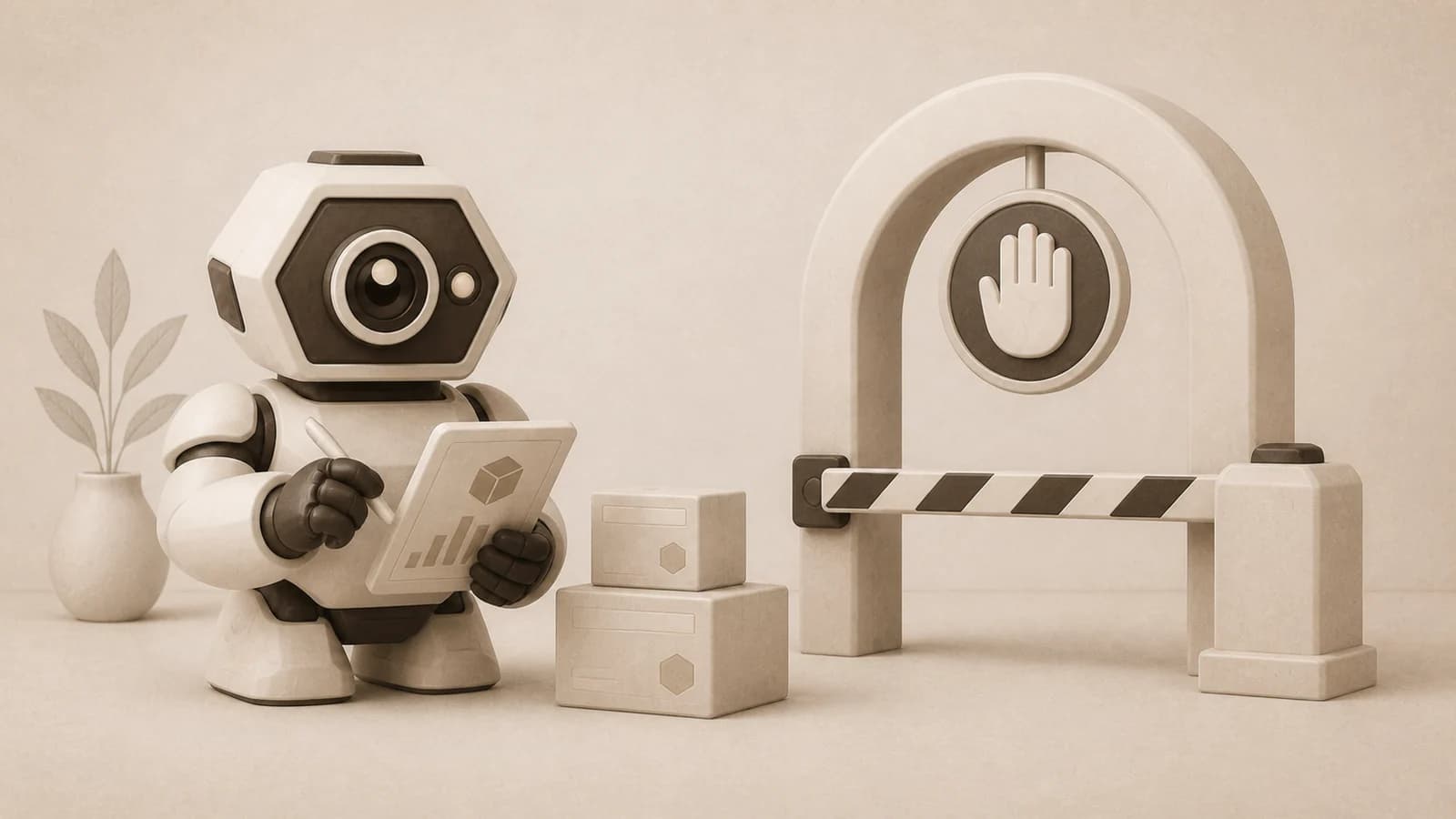 Beacon preparing a reorder that stops at a human approval gate