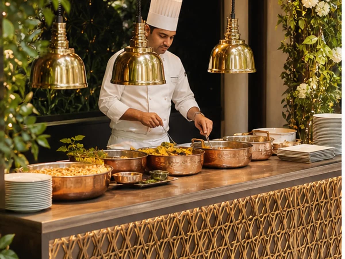 Live Counter Add-on card on the Royal Feast Catering booking experience by Trootlabs.