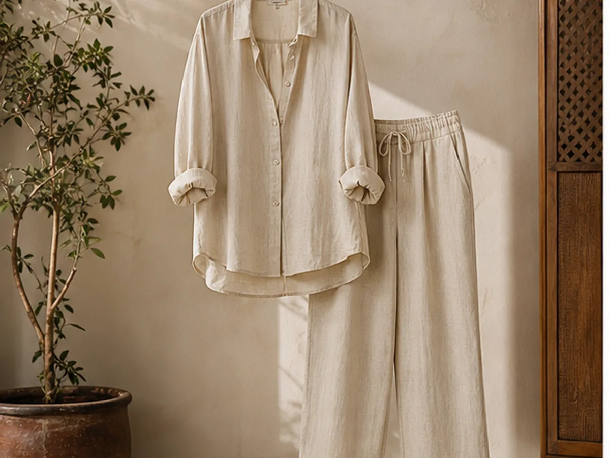 Linen Co-ord Set card on the Thread Story Edit storefront by Trootlabs.