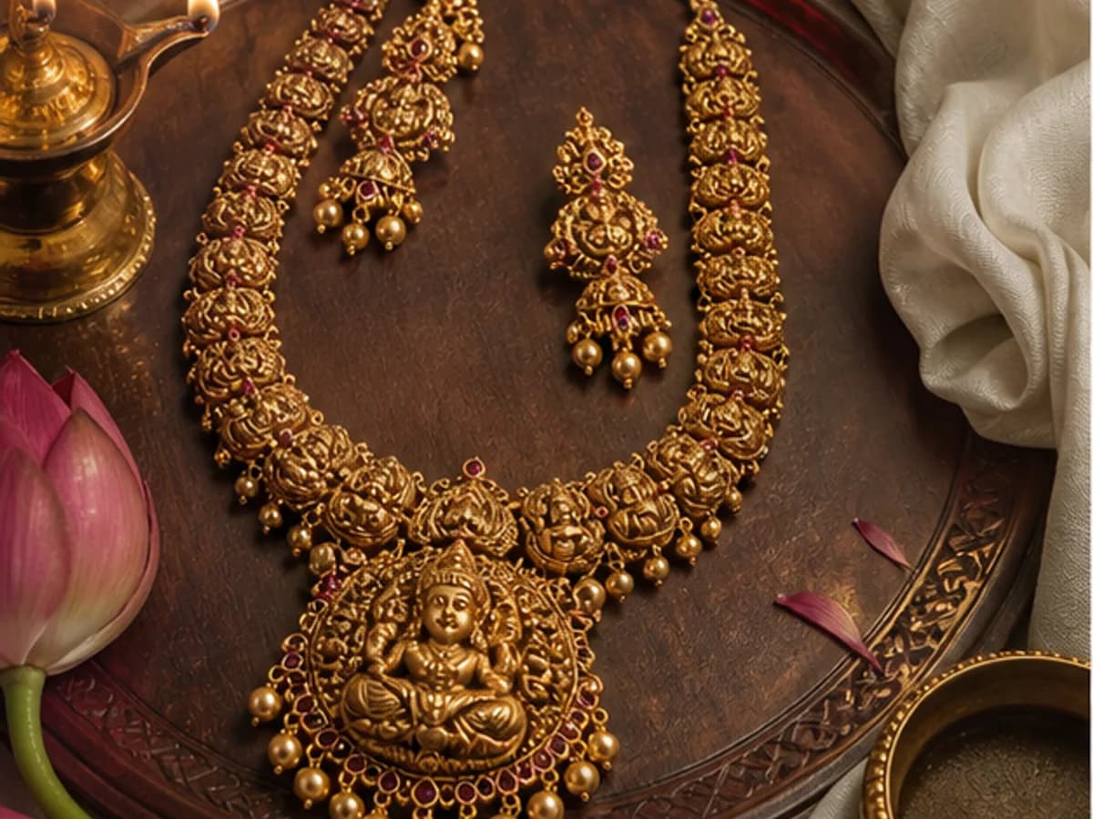 Temple Collection card on the Ananya Jewels showroom experience by Trootlabs.