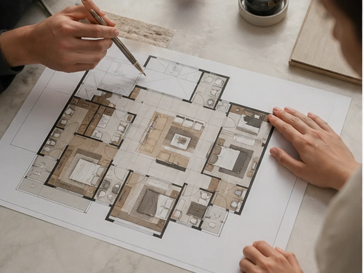 Floor Plans card on the Urban Nest Realty property discovery experience by Trootlabs.