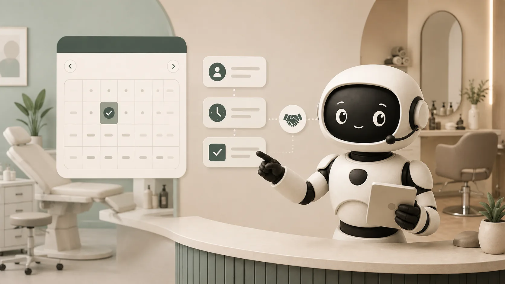 Trootlabs Orbit agent managing clinic and salon appointment booking, confirmations, and reminders.